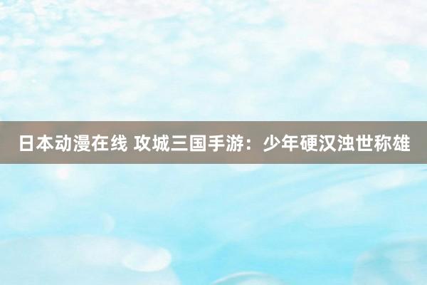日本动漫在线 攻城三国手游：少年硬汉浊世称雄