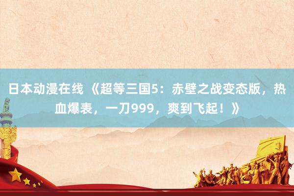 日本动漫在线 《超等三国5：赤壁之战变态版，热血爆表，一刀999，爽到飞起！》