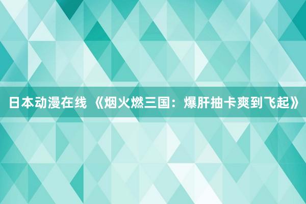 日本动漫在线 《烟火燃三国：爆肝抽卡爽到飞起》