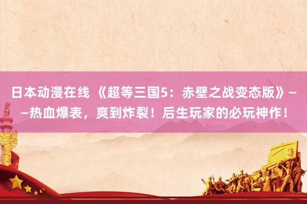 日本动漫在线 《超等三国5：赤壁之战变态版》——热血爆表，爽到炸裂！后生玩家的必玩神作！